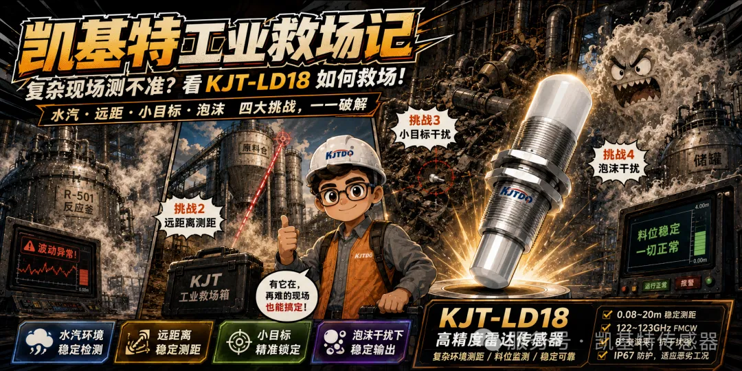 凯基特工业救场记｜KJT-LD18毫米波雷达复杂现场救场英雄