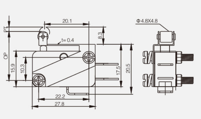 KV-15-VAL2-B微動開關(guān)|限位開關(guān)產(chǎn)品型號-參數(shù)-接線圖