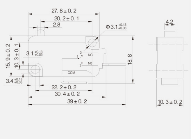 KV-15-1A25微動(dòng)開(kāi)關(guān)|限位開(kāi)關(guān)產(chǎn)品型號(hào)-參數(shù)-接線圖