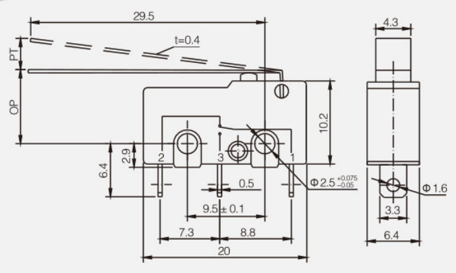 KSS-5GL-3微動開關(guān)|限位開關(guān)產(chǎn)品型號-參數(shù)-接線圖