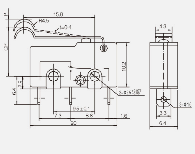 KSS-5GL13-2微动开关|限位开关产品型号-参数-接线图