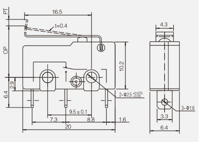 KSS-5GL14微动开关|限位开关产品型号-参数-接线图