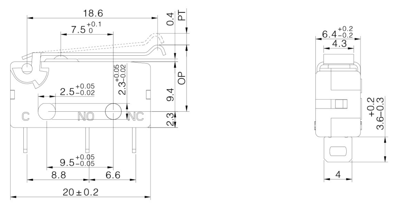 KMS-5GL2微動開關(guān)|限位開關(guān)產(chǎn)品型號-參數(shù)-接線圖