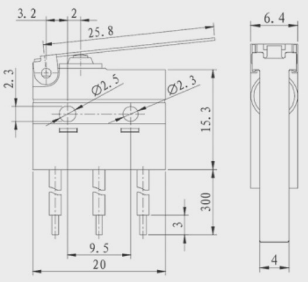 KWS-6GL3-CB微動開關(guān)|限位開關(guān)產(chǎn)品型號-參數(shù)-接線圖