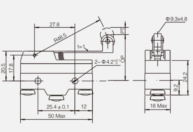 KZ-15GW2-B微動(dòng)開關(guān)|限位開關(guān)產(chǎn)品型號(hào)-參數(shù)-接線圖