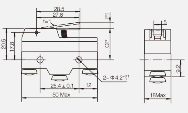 KZ-15GW21-B微動(dòng)開(kāi)關(guān)|限位開(kāi)關(guān)產(chǎn)品型號(hào)-參數(shù)-接線圖