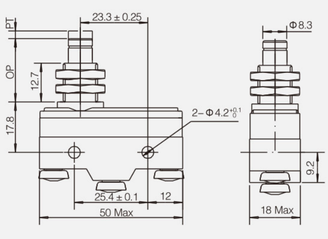 KZ-15GQ-B微动开关|限位开关产品型号-参数-接线图