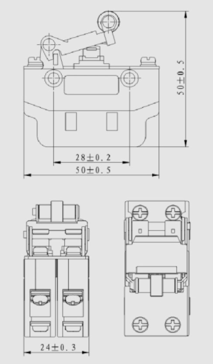 KCSK -2微動開關|限位開關產品型號-參數-接線圖