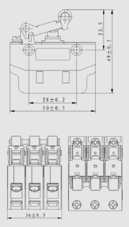 KCSK-3微动开关|限位开关产品型号-参数-接线图