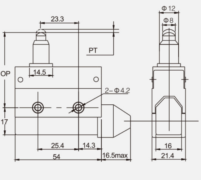 KZ-7110行程開關|限位開關產品型號-參數-接線圖