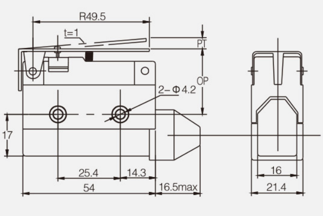 KZ-7140行程开关|限位开关产品型号-参数-接线图