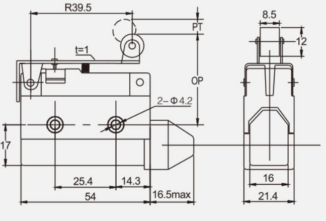 KZ-7141行程开关|限位开关产品型号-参数-接线图