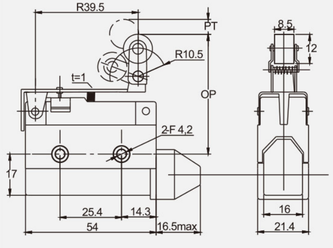 KZ-7144行程开关|限位开关产品型号-参数-接线图