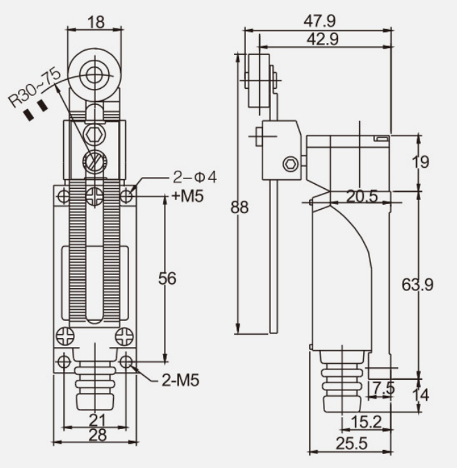 KC-8108行程开关|限位开关产品型号-参数-接线图