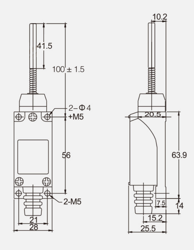 KC-8168行程开关|限位开关产品型号-参数-接线图