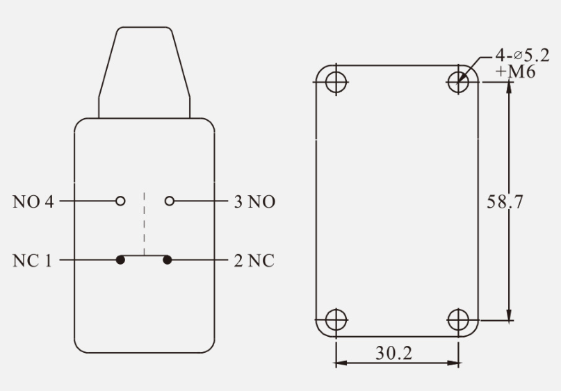 KB-5108行程开关|限位开关产品型号-参数-接线图