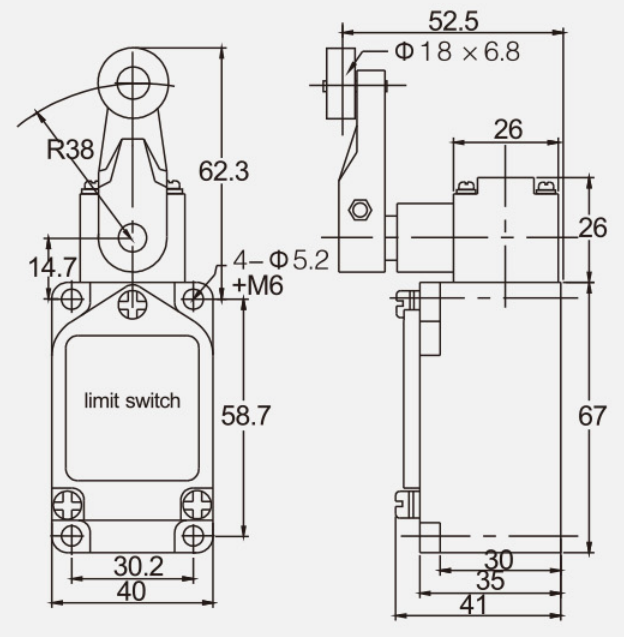 KB-5104行程開(kāi)關(guān)|限位開(kāi)關(guān)產(chǎn)品型號(hào)-參數(shù)-接線圖