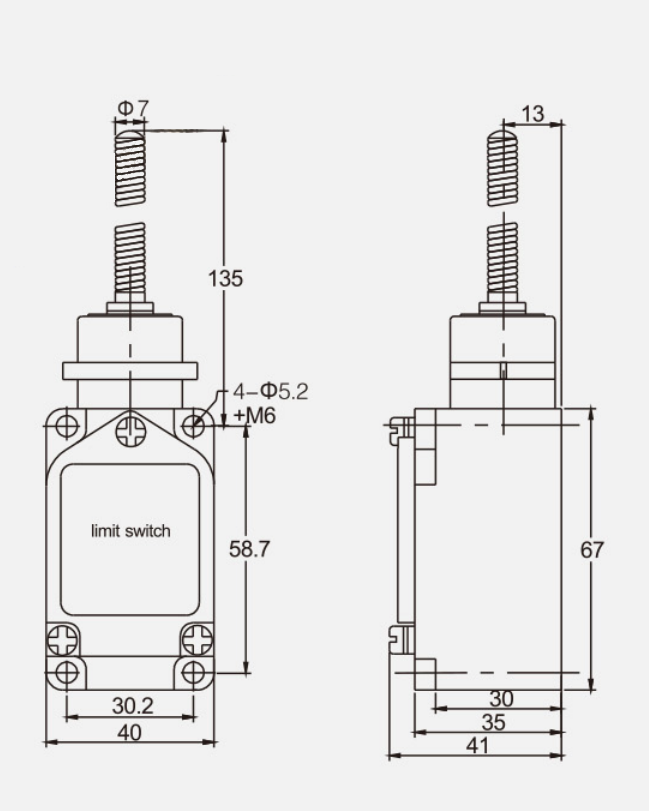 KB-5106行程开关|限位开关产品型号-参数-接线图