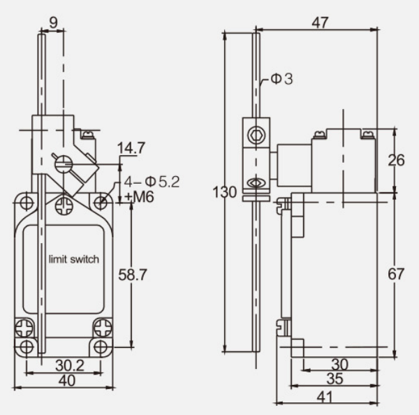 KB-5107行程开关|限位开关产品型号-参数-接线图