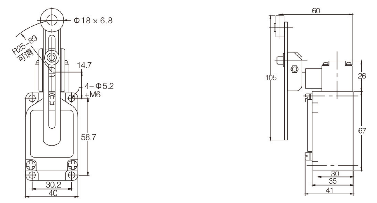 KB-5108行程开关|限位开关产品型号-参数-接线图