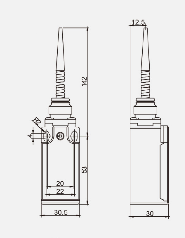 KZ-9107行程開關|限位開關產品型號-參數-接線圖