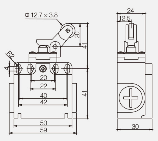 KZ-9205行程開關|限位開關產品型號-參數(shù)-接線圖