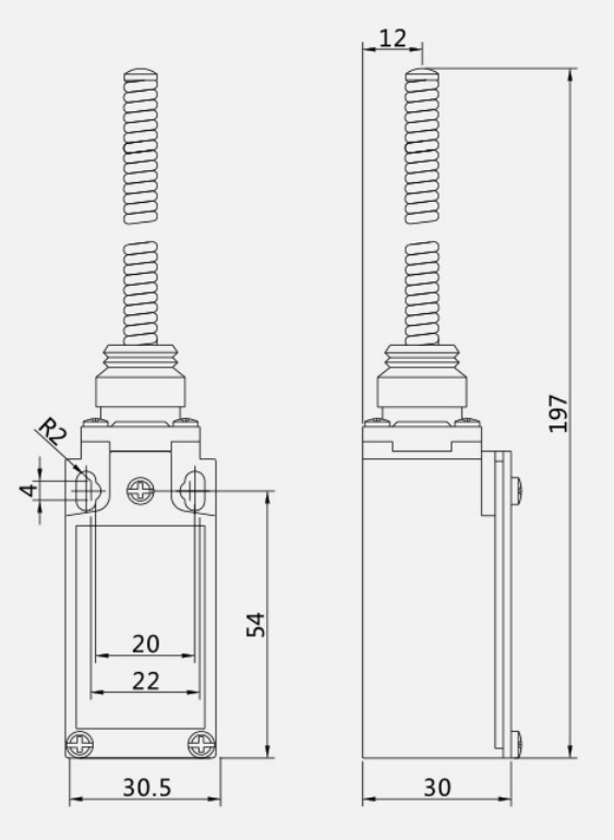 KZ-9109M行程開關|限位開關產品型號-參數-接線圖