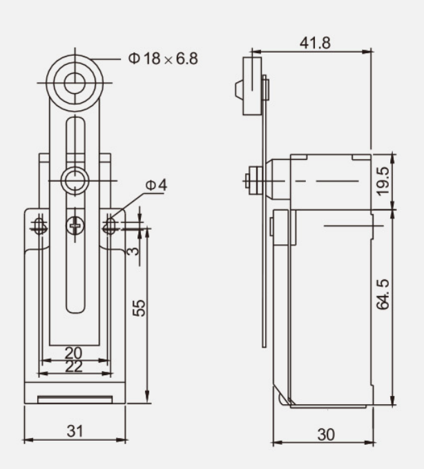 KZ-9308行程開關|限位開關產品型號-參數-接線圖