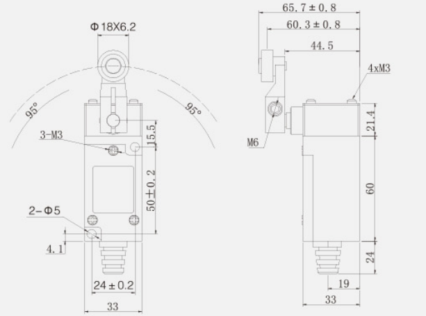 KHL-5000行程开关|限位开关产品型号-参数-接线图