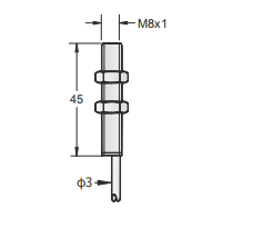 M8埋入式接近开关|电感式接近开关产品型号-参数-接线图