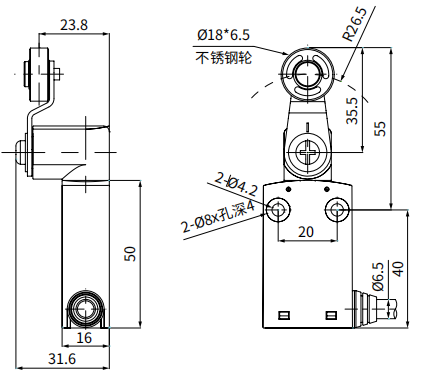 KL-6105立式限位開關(guān)|立式限位開關(guān)產(chǎn)品型號-接線圖