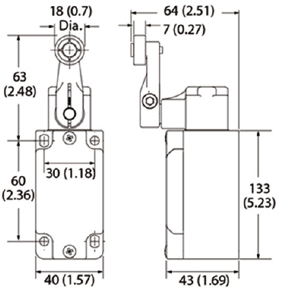 KJT-KX-5104船用行程開關(guān)|行程開關(guān)型號-參數(shù)-尺寸圖-接線圖