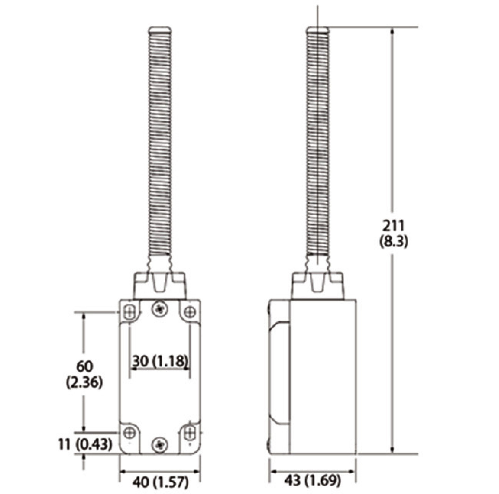 KJT-KX-5106船用行程開(kāi)關(guān)|行程開(kāi)關(guān)型號(hào)-參數(shù)-尺寸圖-接線圖