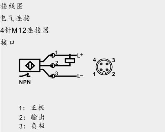 M12 L=45mm霍尔传感器 磁铁S极感应|霍尔传感器型号-参数-尺寸图 M12 L=45mm霍尔传感器 磁铁S极感应|霍尔传感器型号-参数-尺寸图