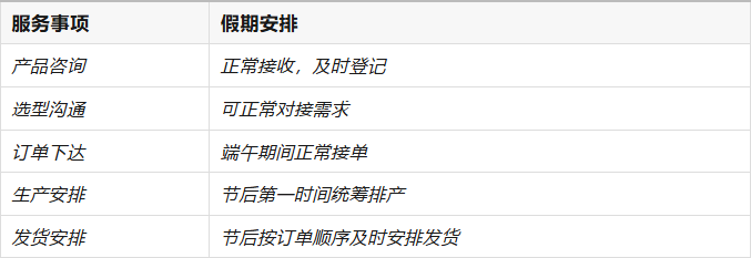 企业动态 | 端午安康·凯基特放假通知