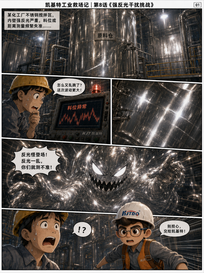 凯基特工业救场记｜KJT-LD18 高精度雷达传感器，复杂工况里的稳定答案