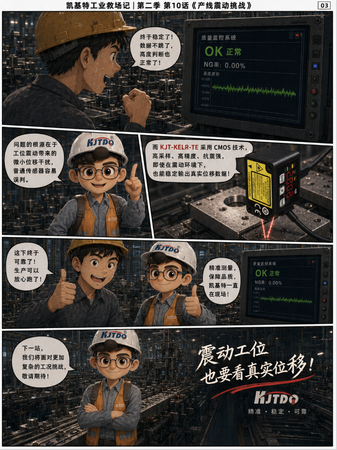 工业救场记|CMOS微型激光位移传感器:产线震动 × HG-C替代选型 × 精密产线终极挑战 工业救场记|CMOS微型激光位移传感器:产线震动 × HG-C替代选型 × 精密产线终极挑战