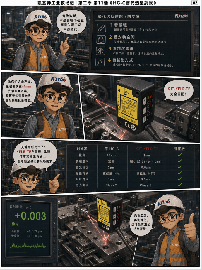 工业救场记|CMOS微型激光位移传感器:产线震动 × HG-C替代选型 × 精密产线终极挑战 工业救场记|CMOS微型激光位移传感器:产线震动 × HG-C替代选型 × 精密产线终极挑战