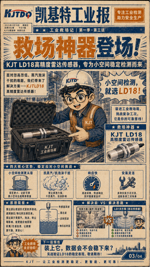 工业专刊第二期 | 蒸汽翻涌、信号跳变，KJT-LD18毫米波雷达如何稳住料位检测