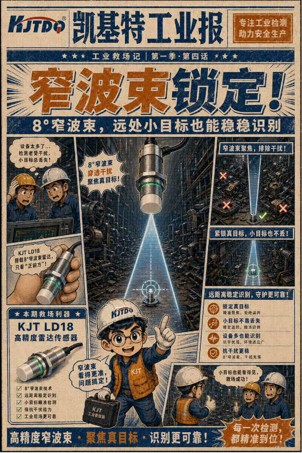 工业专刊第4期 | 机械臂差点“抓错人”?8°窄波束,KJT-LD18锁定真正目标! 工业专刊第4期 | 机械臂差点“抓错人”?8°窄波束,KJT-LD18锁定真正目标!