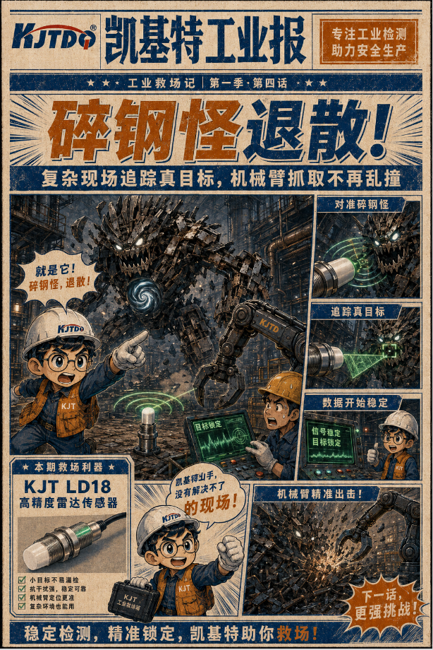 工业专刊第4期 | 机械臂差点“抓错人”?8°窄波束,KJT-LD18锁定真正目标! 工业专刊第4期 | 机械臂差点“抓错人”?8°窄波束,KJT-LD18锁定真正目标!