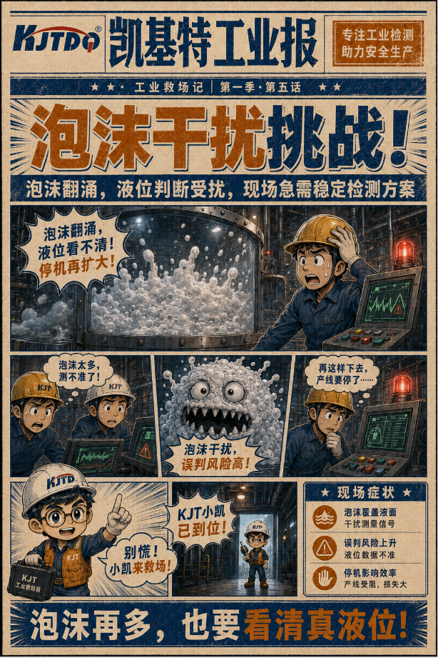 工业专刊第5期 | 泡沫在闹,液位不能乱!凯基特LD18毫米波雷达:泡沫干扰挑战 工业专刊第5期 | 泡沫在闹,液位不能乱!凯基特LD18毫米波雷达:泡沫干扰挑战