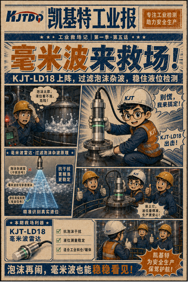工业专刊第5期 | 泡沫在闹,液位不能乱!凯基特LD18毫米波雷达:泡沫干扰挑战 工业专刊第5期 | 泡沫在闹,液位不能乱!凯基特LD18毫米波雷达:泡沫干扰挑战