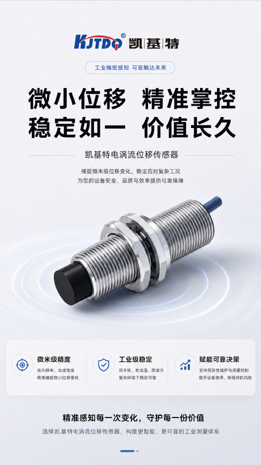 产品推荐 | 凯基特电涡流位移传感器,让金属位移测量更稳定 产品推荐 | 凯基特电涡流位移传感器,让金属位移测量更稳定