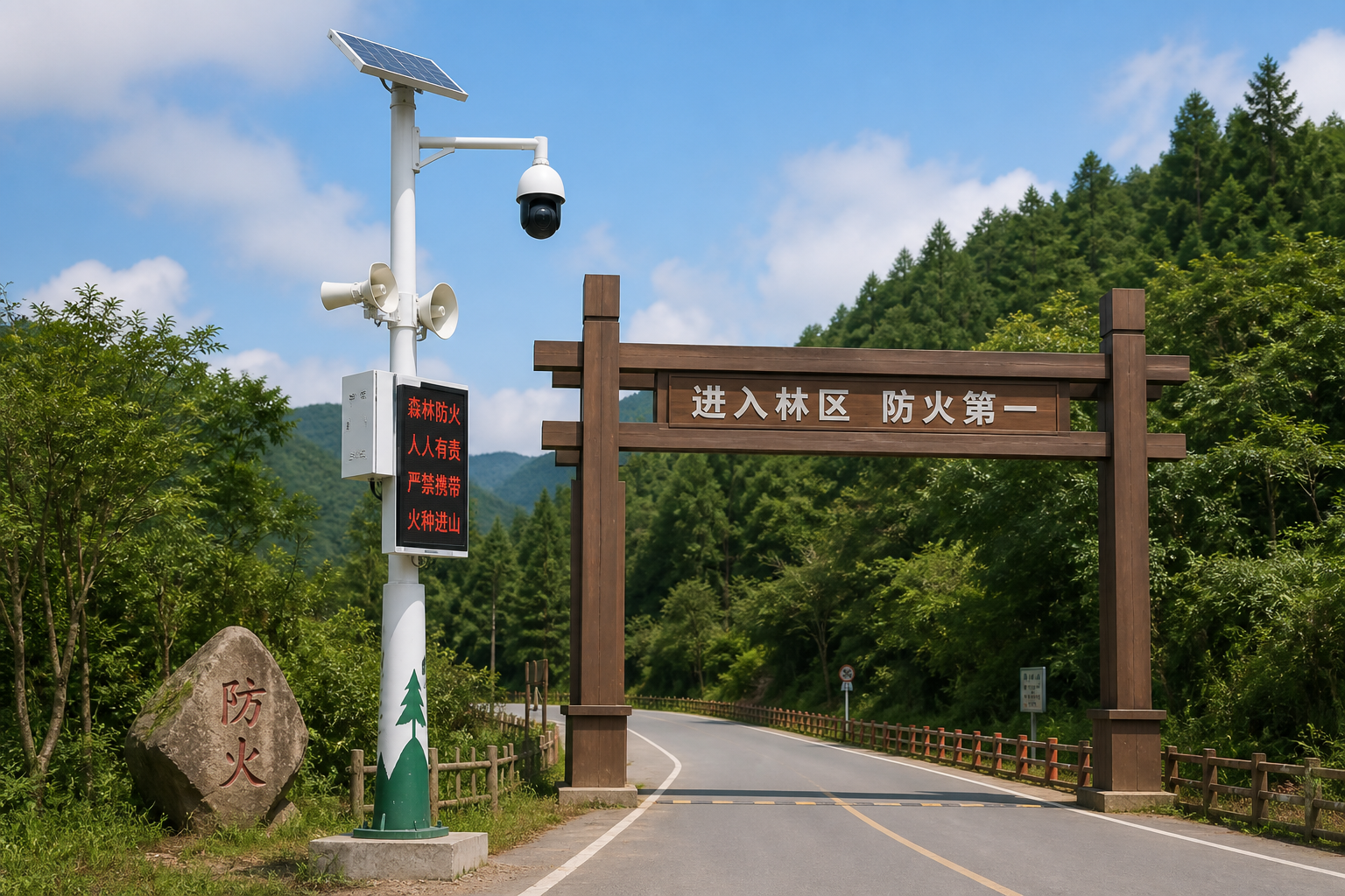 森林防火系列监控语音杆：功能定位与建设应用配图 2