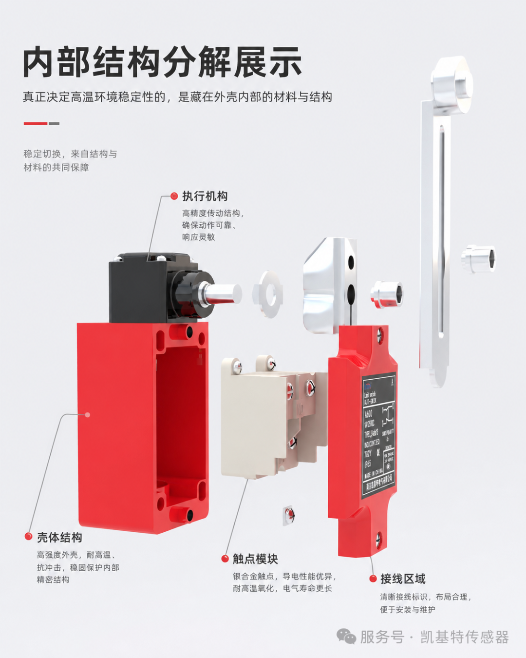 产品推荐 | 凯基特耐高温行程开关，为高温设备守住关键位置