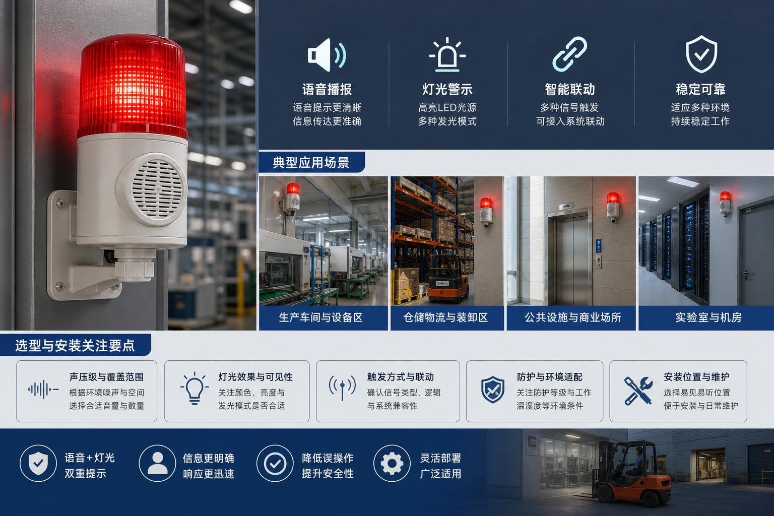 15W智能語音報警燈的功能特點、應用場景與選型建議配圖 2
