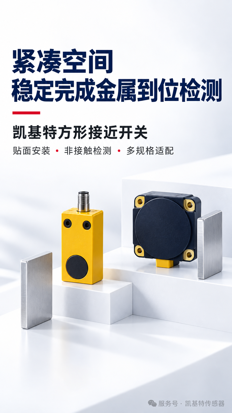 产品推荐 | 凯基特方形接近开关系列，减少空间占用、调试时间与机械磨损！